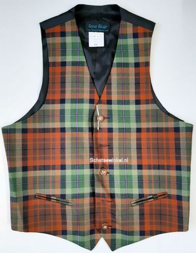 Waistcoat DFT tartan, maat 44